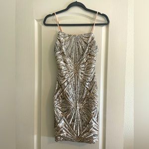 Lulu’s Lost in Your Eyes Sequin Bodycon Mini Dress
